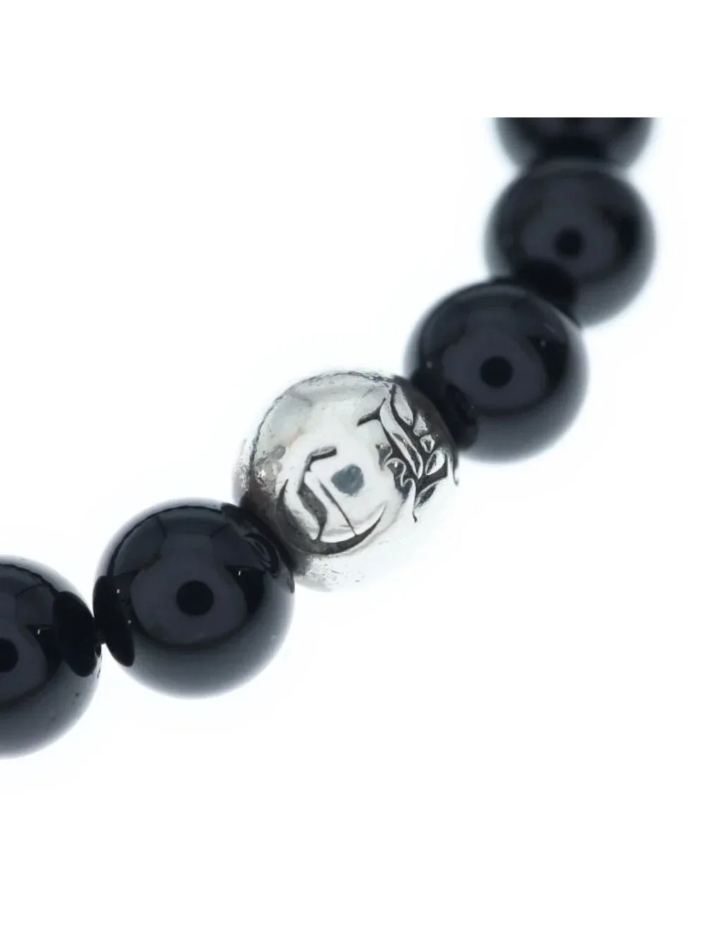 Chrome Hearts 10 Bead Bracelet Black